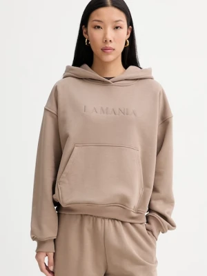 La Mania bluza z kapturem damska z bawełną BROOK