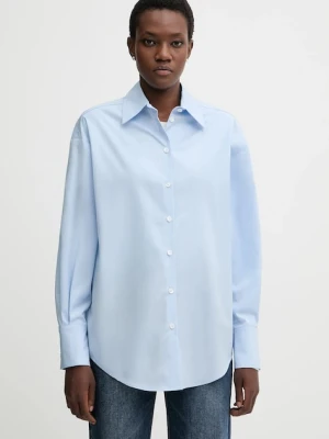 La Mania koszula bawełniana ZENITH damska kolor niebieski relaxed z kołnierzykiem klasycznym ZENITH