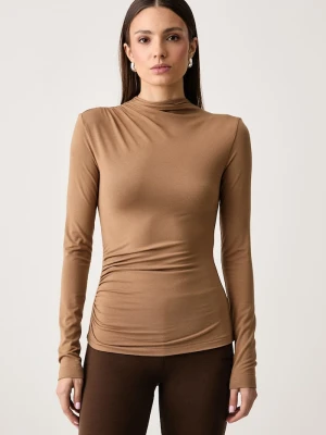 La Mania longsleeve damski SANNE brązowy