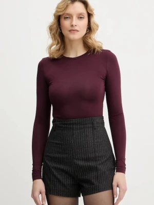 La Mania longsleeve MALENE kolor bordowy MALENE