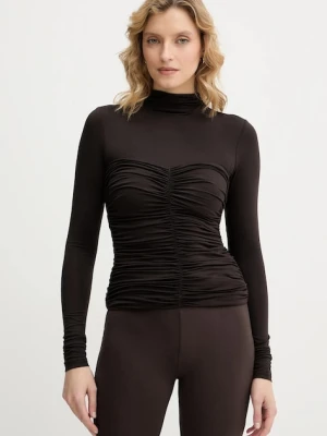 La Mania longsleeve SOLLA damskie kolor brązowy SOLLA