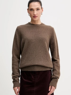 La Mania sweter wełniany MELLOW damski kolor brązowy MELLOW