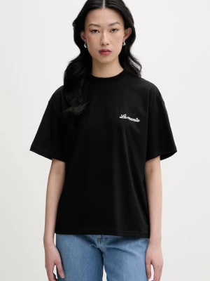 La Mania t-shirt oversize damski bawełniany CARENA