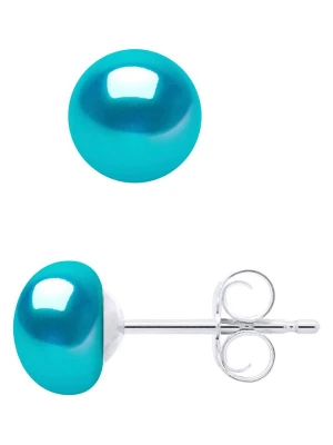 La Manufacture Royale Kolczyki-wkrętki z perłami rozmiar: onesize cyan
