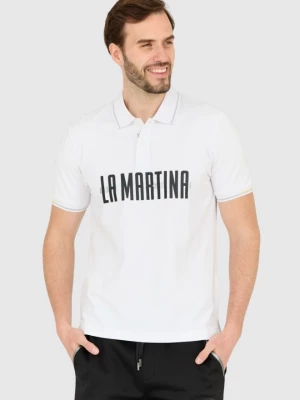 LA MARTINA Biała koszulka polo Regular Fit