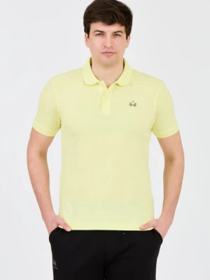LA MARTINA Cytrynowe męskie polo z małym logo, Rozmiar XL