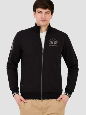 LA MARTINA Czarna męska rozpinana bluza, Rozmiar 3XL