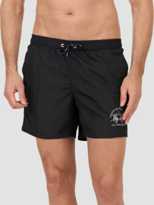 LA MARTINA Czarne męskie kąpielówki, Rozmiar XL