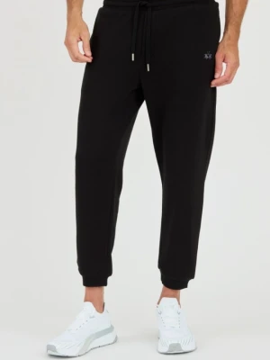 LA MARTINA Czarne męskie spodnie dresowe, Rozmiar XL