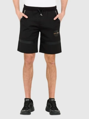 LA MARTINA Czarne męskie szorty Regular Fit, Rozmiar XL