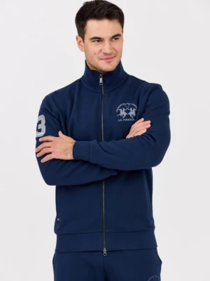LA MARTINA Granatowa męska bluza ze stójką, Rozmiar 3XL