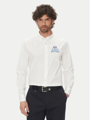 La Martina Koszula Alfred MAC601 PP483 Biały Regular Fit