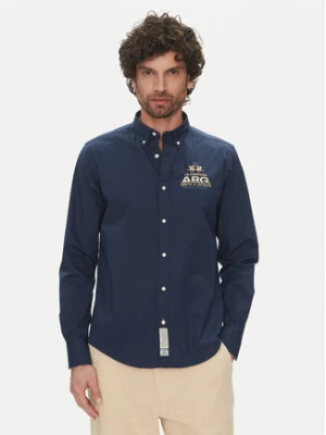 La Martina Koszula Alfred MAC601 PP483 Granatowy Regular Fit