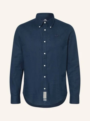 La Martina Koszula O Regularnym Kroju Z Lnu blau