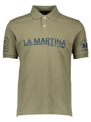 La Martina Koszulka polo w kolorze khaki rozmiar: S