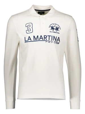 La Martina Koszulka polo w kolorze kremowym rozmiar: M