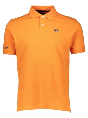 La Martina Koszulka polo w kolorze pomarańczowym rozmiar: S
