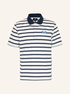 La Martina Koszulka Polo Z Dżerseju blau
