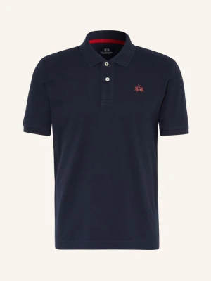 La Martina Koszulka Polo Z Piki Regular Fit blau GRANATOWY