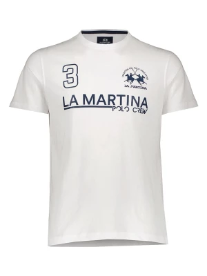 La Martina Koszulka w kolorze białym rozmiar: L