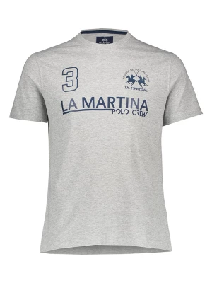 La Martina Koszulka w kolorze jasnoszarym rozmiar: L