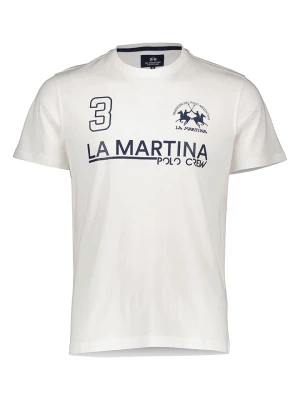 La Martina Koszulka w kolorze kremowym rozmiar: XL