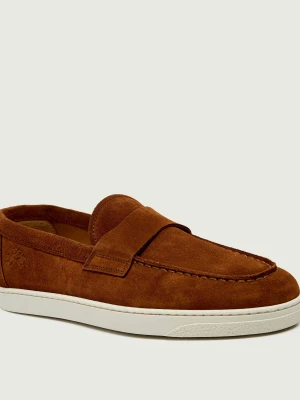 La Martina Loafersy UOMO CITY | zamsz koniakowy