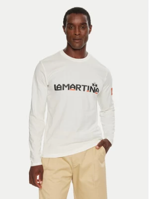 La Martina Longsleeve ZMR008 JS206 Biały Regular Fit