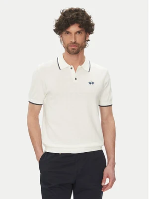 La Martina Polo Austin MAS001 YC041 Biały Regular Fit