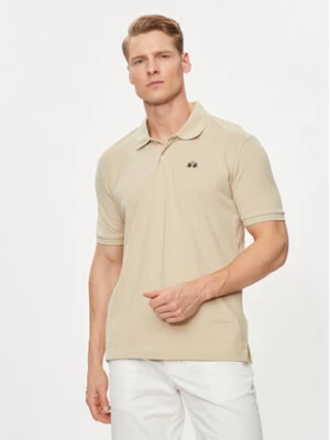 La Martina Polo BPMP01 PK031 Beżowy Regular Fit