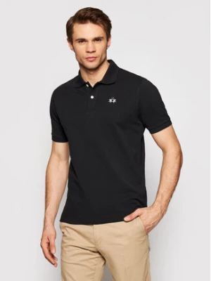 La Martina Polo BPMP01 PK031 Czarny Regular Fit