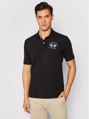 La Martina Polo CCMP01 PK001 Czarny Regular Fit