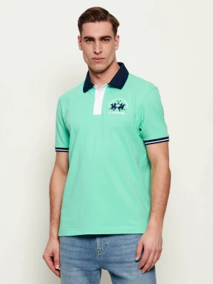 La Martina Polo | Regular Fit | pique turkusowy