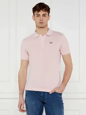 La Martina Polo | Slim Fit | stretch pique pudrowy róż