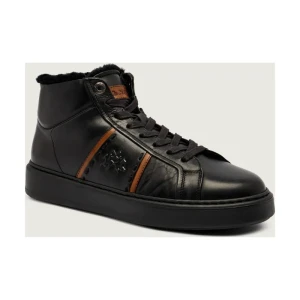 La Martina Skórzane sneakersy TODI | z dodatkiem wełny