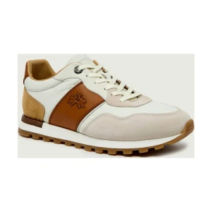 La Martina Skórzane sneakersy UOMO | zamsz