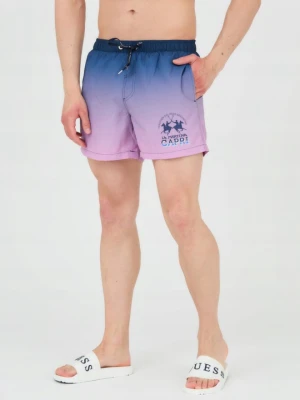 LA MARTINA Spodenki kąpielowe męskie różowe, Rozmiar L