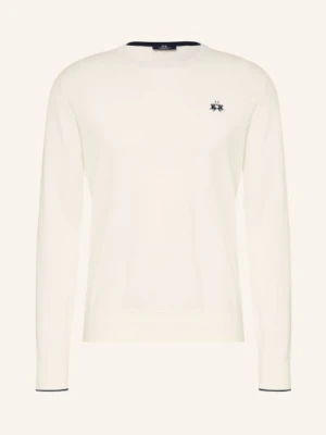 La Martina Sweter weiss