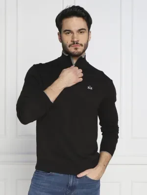 La Martina Sweter yw020 | Slim Fit | z dodatkiem wełny
