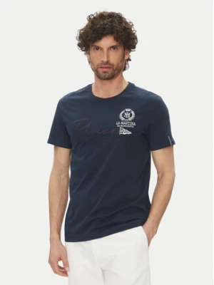 La Martina T-Shirt Algernon MAR300 JS206 Granatowy Regular Fit