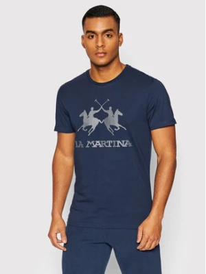 La Martina T-Shirt CCMR05 JS206 Granatowy Regular Fit