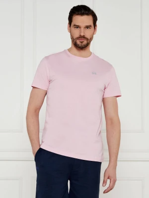 La Martina T-shirt | Regular Fit pudrowy róż