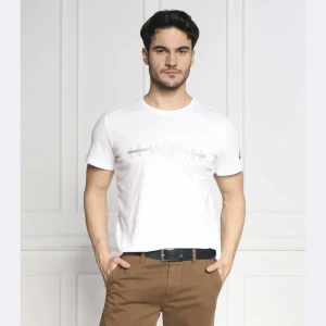 La Martina T-shirt | Regular Fit | z dodatkiem lnu