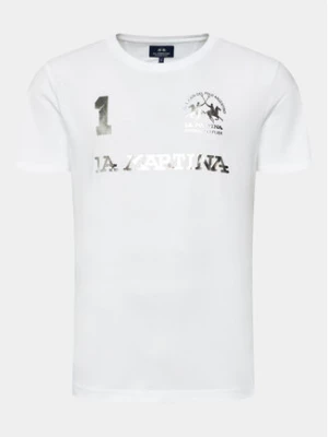 La Martina T-Shirt Reichard WMR309 JS206 Biały Regular Fit