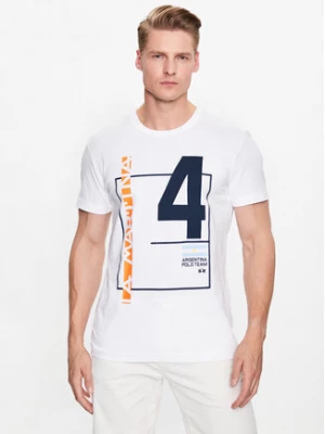 La Martina T-Shirt VMR315 JS206 Biały Regular Fit