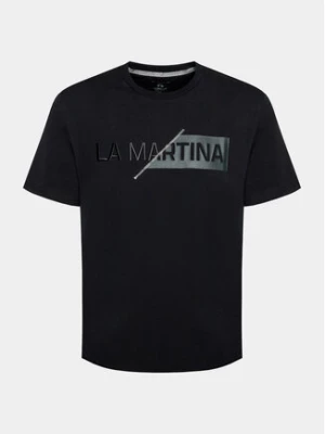 La Martina T-Shirt Wakely WMR312 JS324 Czarny Regular Fit