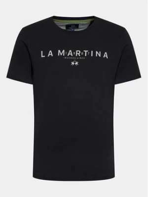 La Martina T-Shirt WMR005 JS206 Czarny Regular Fit