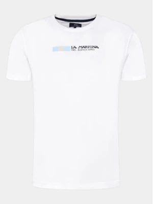 La Martina T-Shirt YMR314 JS206 Biały Regular Fit