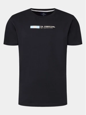 La Martina T-Shirt YMR314 JS206 Czarny Regular Fit