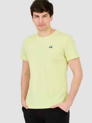LA MARTINA Żółty t-shirt z małym logo
